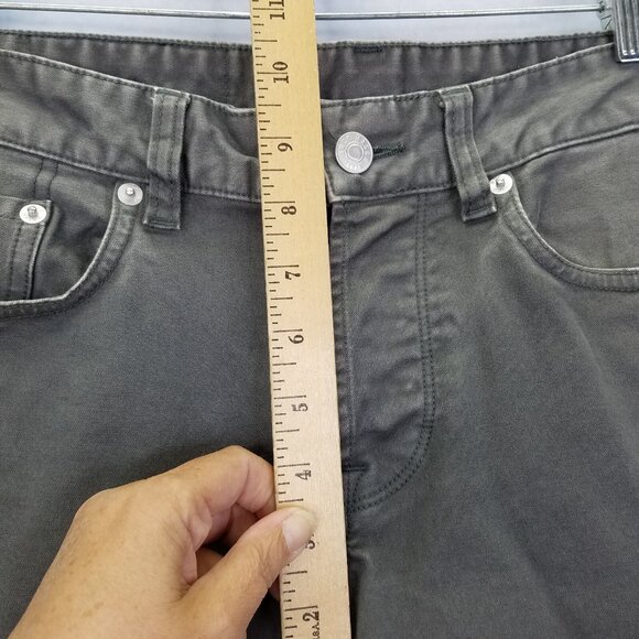 Buck Mason Jeans Maverick Slim Mens Sz 29 12oz Harbor Twill Grey Button Fly Flaw - Picture 16 of 16